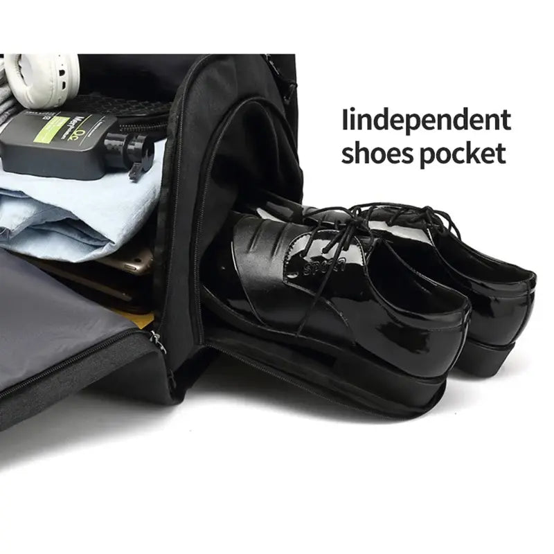 Garment Multi-Pocket Shoulder Bag