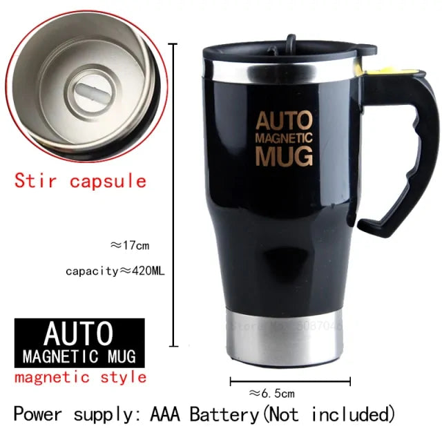 Automatic Self-Stirring Magnetic Mug