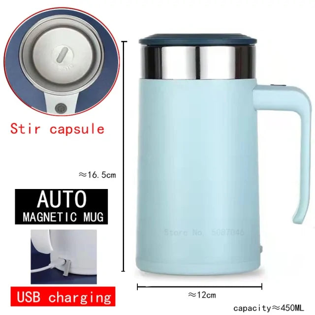 Automatic Self-Stirring Magnetic Mug