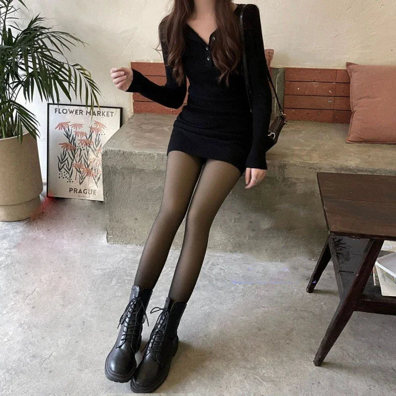 Collants thermiques élégants pour l'hiver
