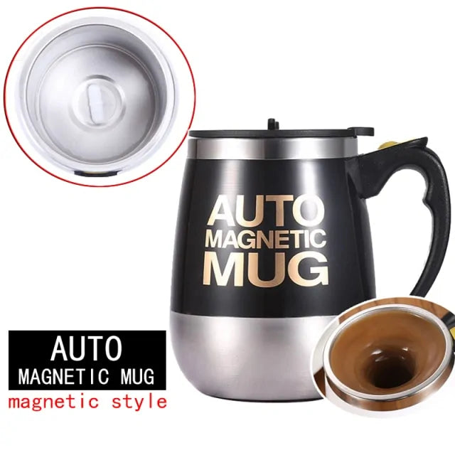 Automatic Self-Stirring Magnetic Mug