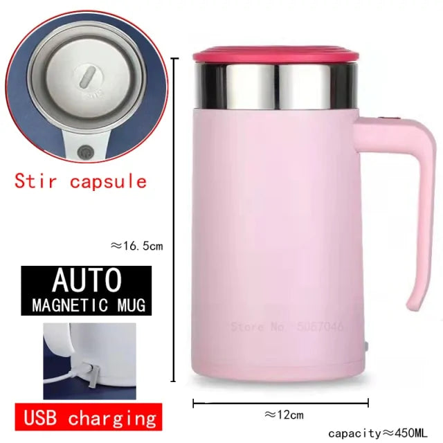 Automatic Self-Stirring Magnetic Mug