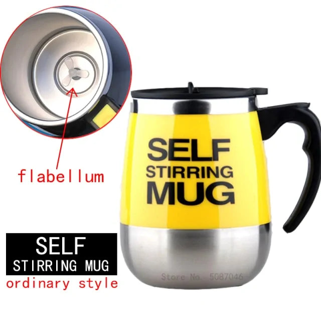 Automatic Self-Stirring Magnetic Mug