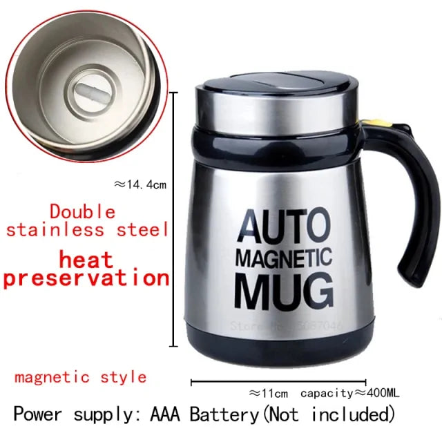 Automatic Self-Stirring Magnetic Mug