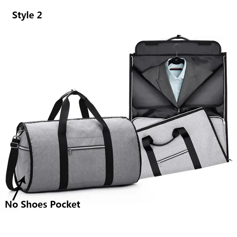 Garment Multi-Pocket Shoulder Bag