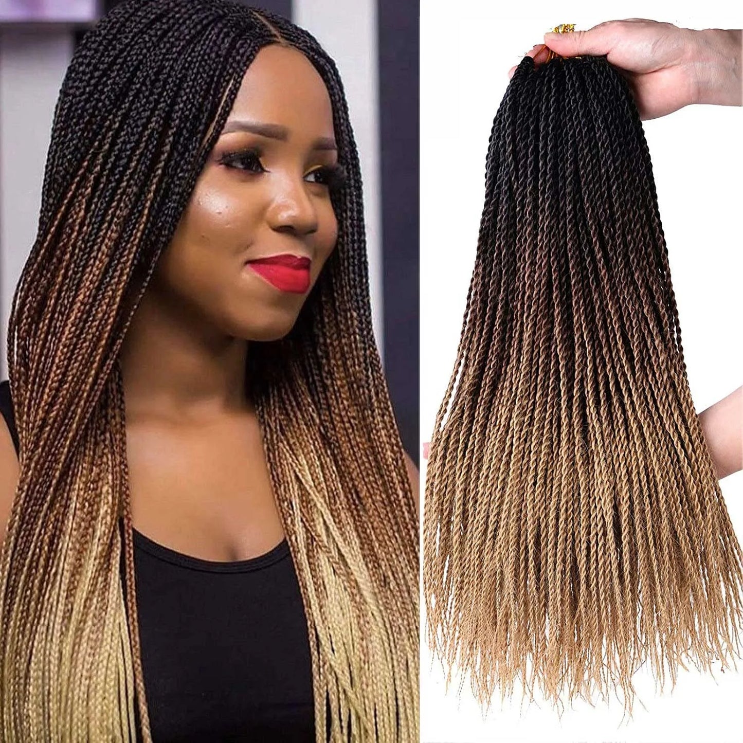 Tresses torsadées sénégalaises