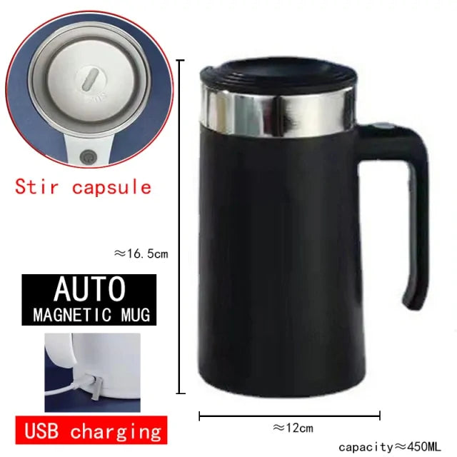 Automatic Self-Stirring Magnetic Mug