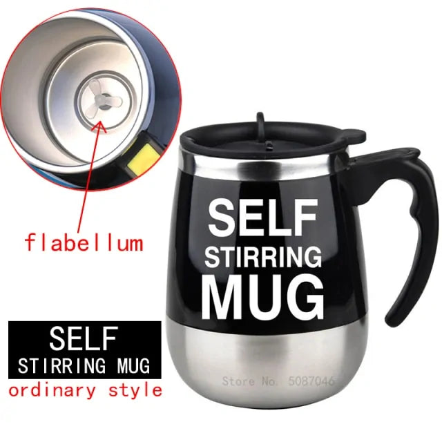 Automatic Self-Stirring Magnetic Mug