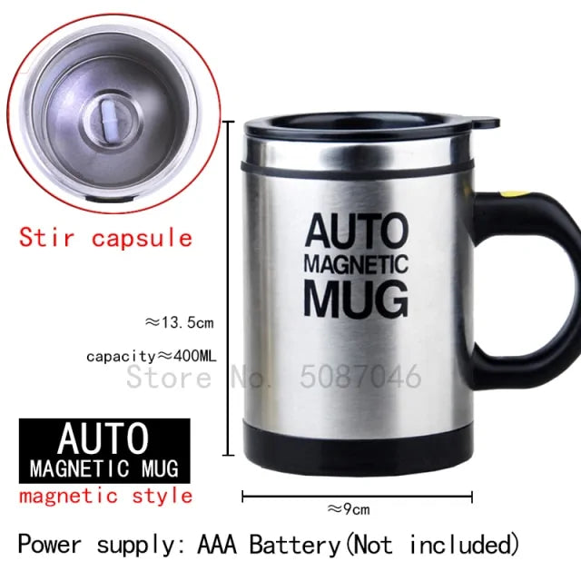 Automatic Self-Stirring Magnetic Mug