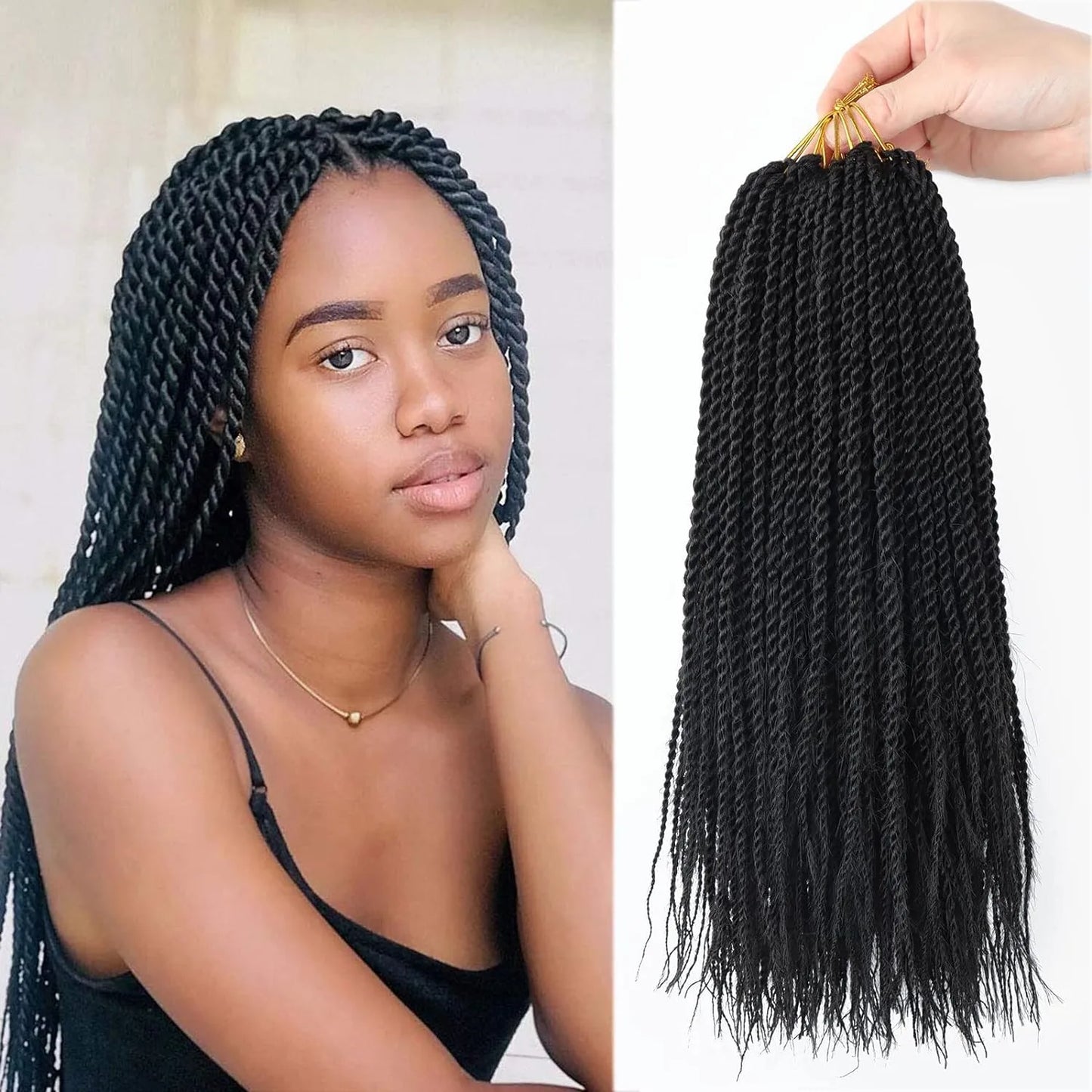 Tresses torsadées sénégalaises