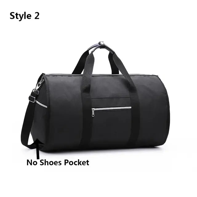 Garment Multi-Pocket Shoulder Bag