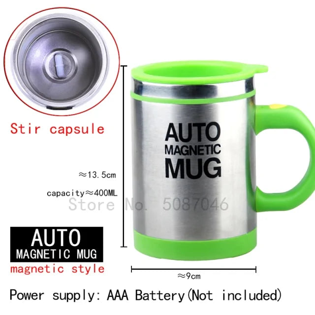 Automatic Self-Stirring Magnetic Mug