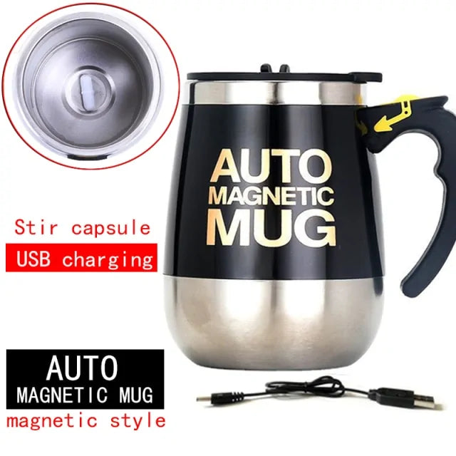 Automatic Self-Stirring Magnetic Mug