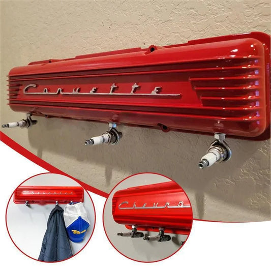 Support mural pour capot de voiture avec inscription vintage