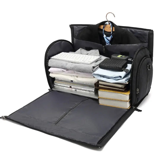 Garment Multi-Pocket Shoulder Bag