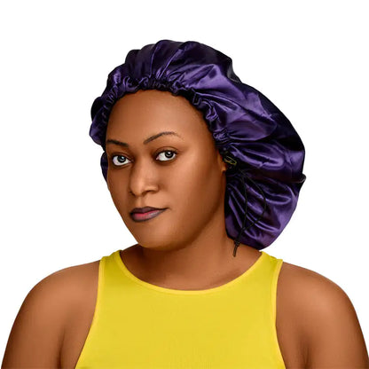 Bonnet de nuit en satin de soie