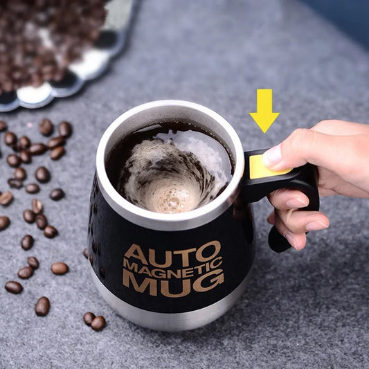 Automatic Self-Stirring Magnetic Mug