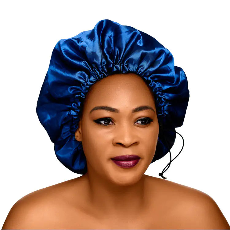 Bonnet de nuit en satin de soie