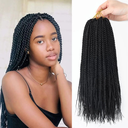 Tresses torsadées sénégalaises