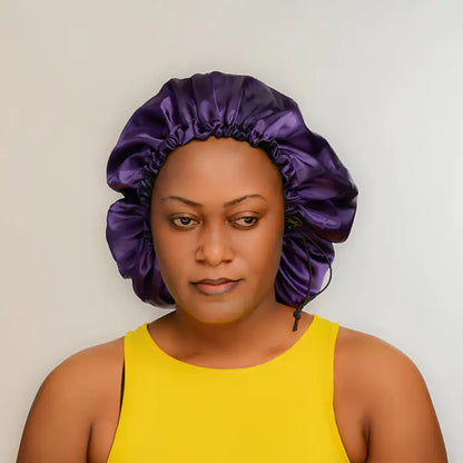Bonnet de nuit en satin de soie