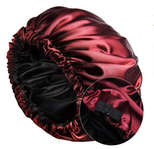Bonnet de nuit en satin de soie